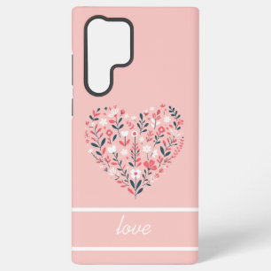 Coque Samsung Galaxy Le coeur floral de Valentine