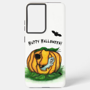 Coque Samsung Galaxy Le fantôme d'Halloween, chauve-souris, fantôme et 
