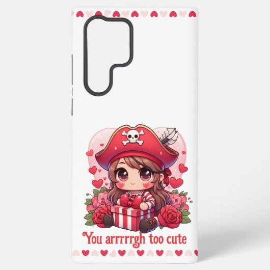 Coque Samsung Galaxy Le magnifique pirate de la Saint Valentin (Verso)