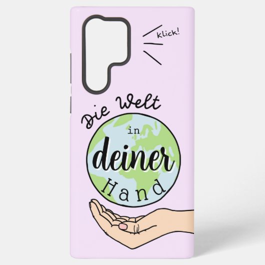 Coque Samsung Galaxy Le monde dans ta main (Verso)