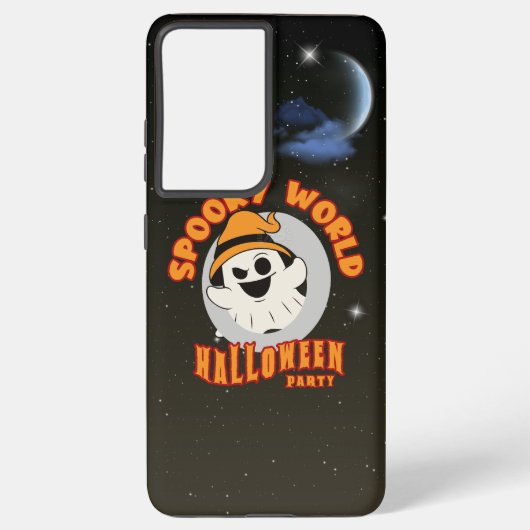 Coque Samsung Galaxy Le monde Éffrayant d'Halloween | (Verso)