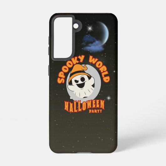 Coque Samsung Galaxy Le monde Éffrayant d'Halloween | (Verso)