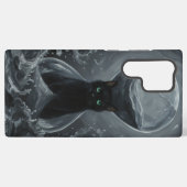 Coque Samsung Galaxy Le sablier éternel : Le chat noir du temps (Verso Horizontal)