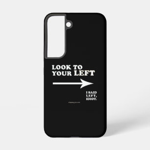 Coque Samsung Galaxy Le SlipperyJoe regarde à votre gauche épais géomét