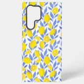Coque Samsung Galaxy Lemons Bleu Méditerranée (Verso)