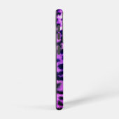 Coque Samsung Galaxy Leopard Cheetah Imprimer Faux Fur rose (Côté droit)
