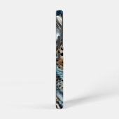 Coque Samsung Galaxy Léopard des neiges Steampunk (Côté droit)