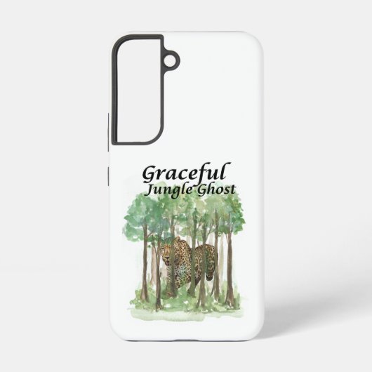 Coque Samsung Galaxy Léopard fantôme de la jungle gracieuse (Verso)
