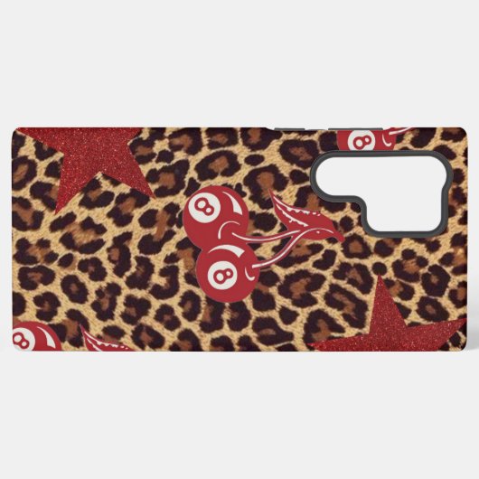 Coque Samsung Galaxy leopard print  (Verso Horizontal)