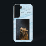 Coque Samsung Galaxy Les chats nous choisissent bleu marbre arrière - p<br><div class="desc">Les chats nous choisissent bleu marbre arrière - plan Samsung Galaxy S22 Coque Mettez votre photo de chat sur ce mignon étui de téléphone rose. Vous pouvez également modifier les mots si vous choisissez</div>
