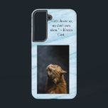 Coque Samsung Galaxy Les chats nous choisissent bleu marbre arrière - p<br><div class="desc">Les chats nous choisissent bleu marbre arrière - plan Samsung Galaxy S22 Coque Mettez votre photo de chat sur ce mignon étui de téléphone rose. Vous pouvez également modifier les mots si vous choisissez</div>