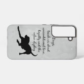 Coque Samsung Galaxy Les chiens nous enseignent des citations inspirant (Verso Horizontal)