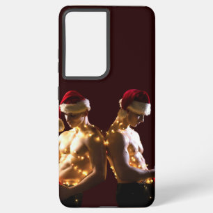 Coque Samsung Galaxy Les hommes torse nu de SlipperyJoe, Noël
