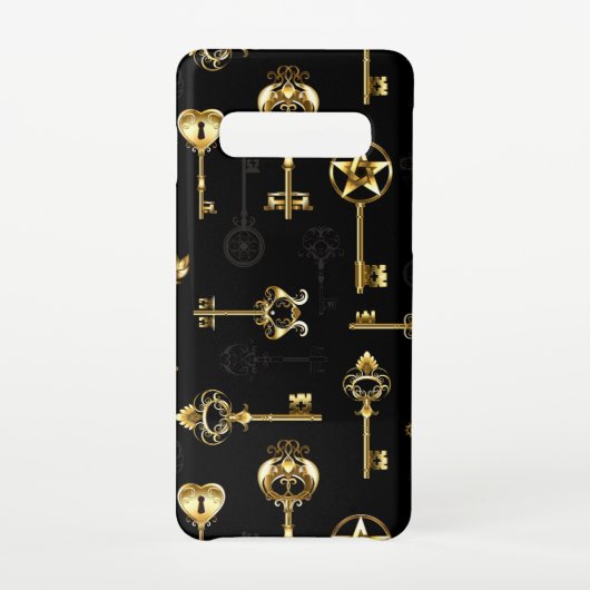 Coque Samsung Galaxy Les Patters de Seamless avec Golden Keys (Dos)