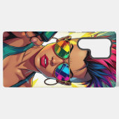 Coque Samsung Galaxy Lesbienne LGBT Mohawk Uppercut Pop Art (Verso Horizontal)