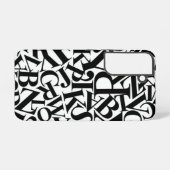 Coque Samsung Galaxy Lettres alphabétiques (Verso Horizontal)