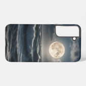Coque Samsung Galaxy Lever de lune au-dessus de l'océan (Verso Horizontal)