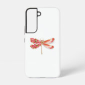 Coque Samsung Galaxy libellule de fleurs avec sakura de bijoux (Verso)