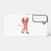 Coque Samsung Galaxy Libellule fleur avec bijoux sakura (Verso Horizontal)