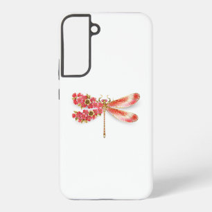 Coque Samsung Galaxy Libellule fleur avec sakura bijoux