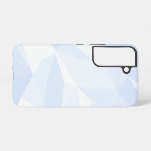 Coque Samsung Galaxy Light Blue Polygon Geometric (Verso Horizontal)