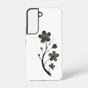 Coque Samsung Galaxy Ligne artistique de fleur de prunier – Étui de tél