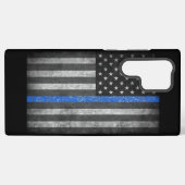Coque Samsung Galaxy Ligne bleue mince (Verso Horizontal)