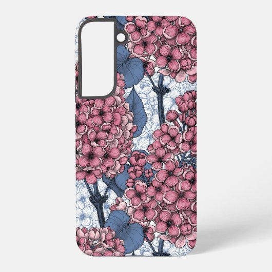 Coque Samsung Galaxy Lilac en rose et bleu (Verso)