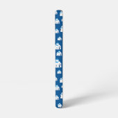 Coque Samsung Galaxy L'île grecque Santorin Blue Dome Eglise Monogramme (Côté gauche)