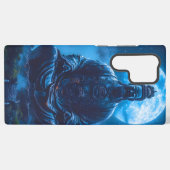 Coque Samsung Galaxy L'illumination en bleu (Verso Horizontal)