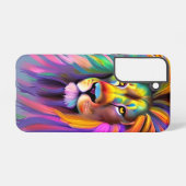 Coque Samsung Galaxy Lion Abstrait Face Mystical Imaginaire Art (Verso Horizontal)