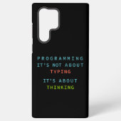 Coque Samsung Galaxy Logique de programmation pensée en code noir (Verso)