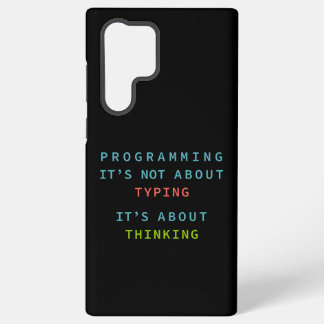 Coque Samsung Galaxy Logique de programmation pensée en code noir