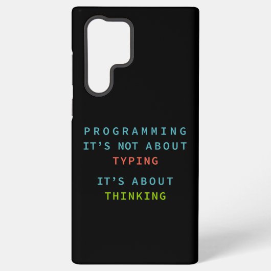 Coque Samsung Galaxy Logique de programmation pensée en code noir (Verso)