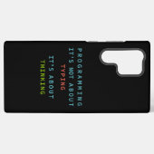 Coque Samsung Galaxy Logique de programmation pensée en code noir (Verso Horizontal)