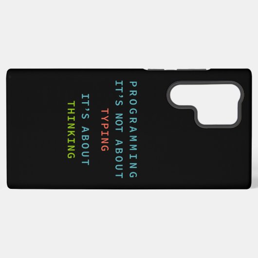 Coque Samsung Galaxy Logique de programmation pensée en code noir (Verso Horizontal)