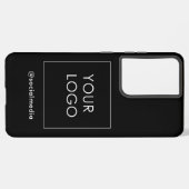 Coque Samsung Galaxy Logo de marque Black Company Business Modern (Côté gauche)