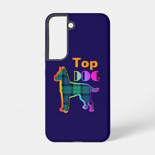 Coque Samsung Galaxy Logo du chien de dessus Dk Blue