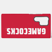 Coque Samsung Galaxy Logo rouge de Jacksonville State University Gameco (Verso Horizontal)