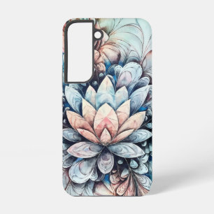 Coque Samsung Galaxy Lotus Dream Navy et Blush Watercolor