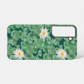 Coque Samsung Galaxy Lotus Lagoon Motif - Le Lotus Blanc (Verso Horizontal)