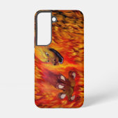 Coque Samsung Galaxy Louvre rouge dragon (Verso)