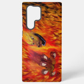 Coque Samsung Galaxy Louvre rouge dragon (Verso)