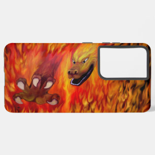 Coque Samsung Galaxy Louvre rouge dragon