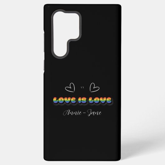 Coque Samsung Galaxy Love is Love Rainbow LGBTQ (Verso)