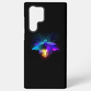 Coque Samsung Galaxy Lucioles néon sur fond noir