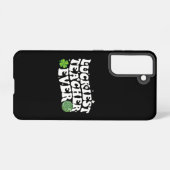 Coque Samsung Galaxy Luckiest enseignant jamais Disco Ball Shamrock Sup (Verso Horizontal)