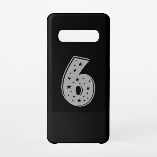Coque Samsung Galaxy Lucky Numéro 6 Joyeux anniversaire (Dos)