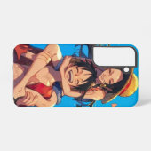Coque Samsung Galaxy Luffy & Boa Hancock Valentine Phone Case (Verso Horizontal)