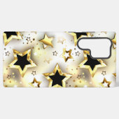 Coque Samsung Galaxy Lumière transparente avec étoiles or (Verso Horizontal)